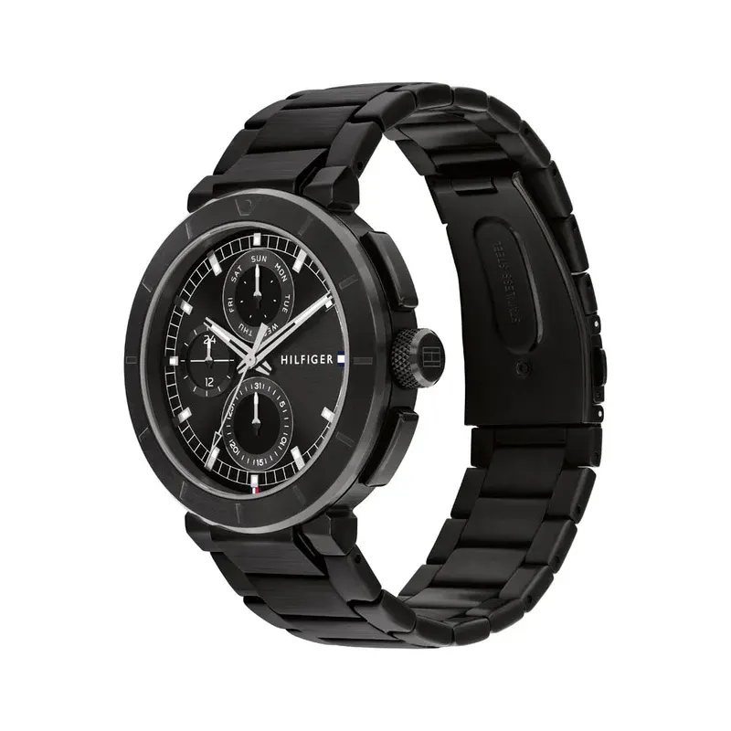 Tommy Hilfiger Lorenzo Multifunction Black Men's Watch- 1792119